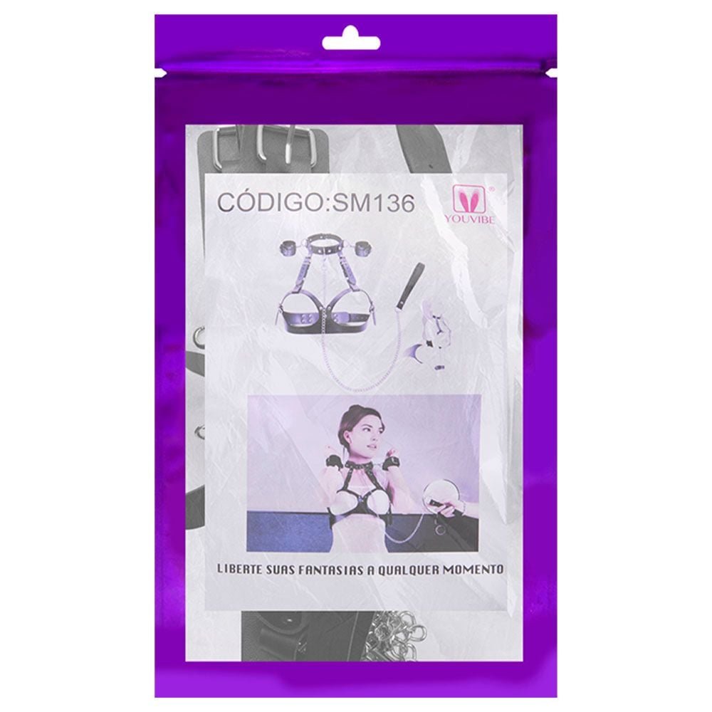 Kit Bondage Seios Sado Restritor Youvibe Vipmix