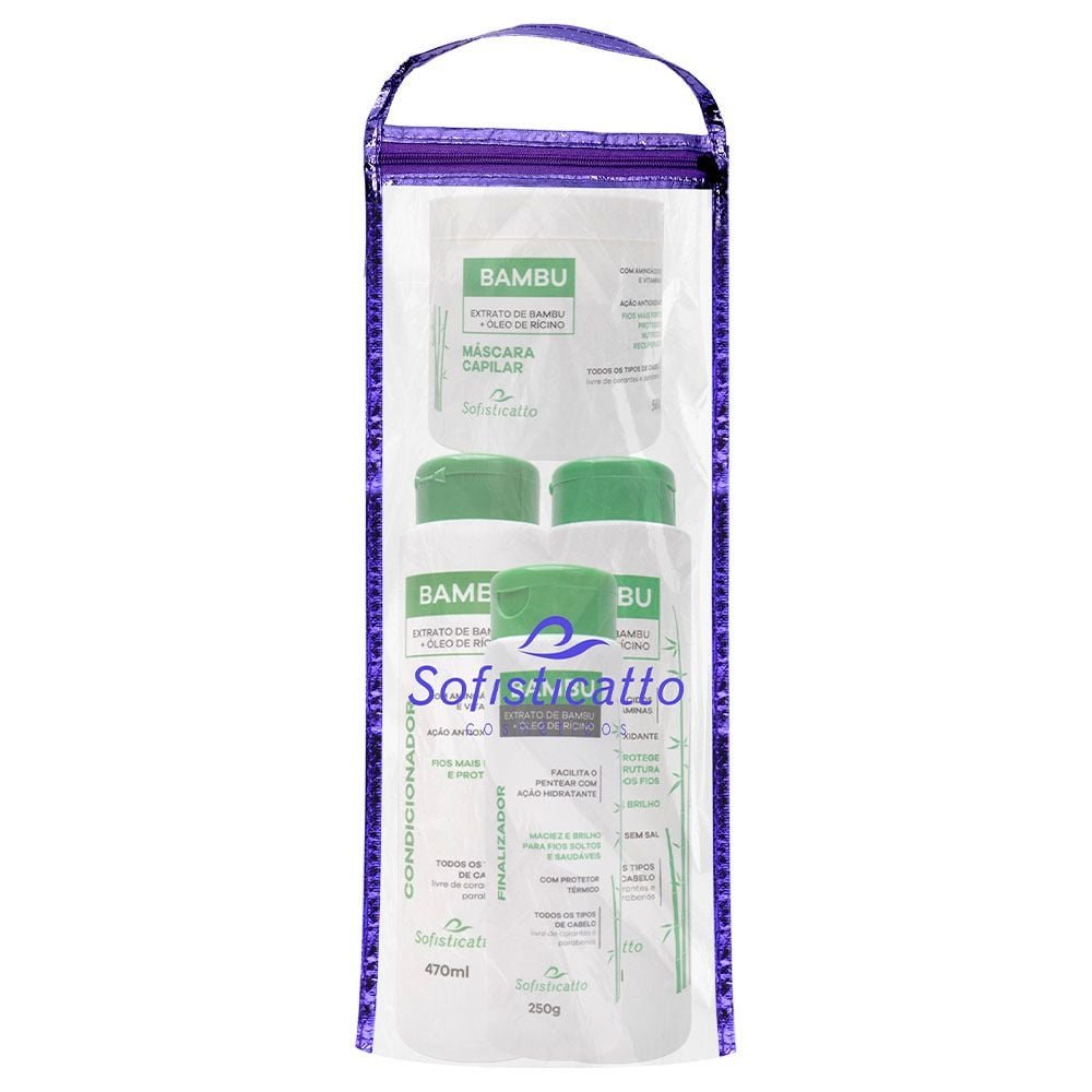 Kit Capilar Extrato De Bambu 04 Itens Sofisticatto