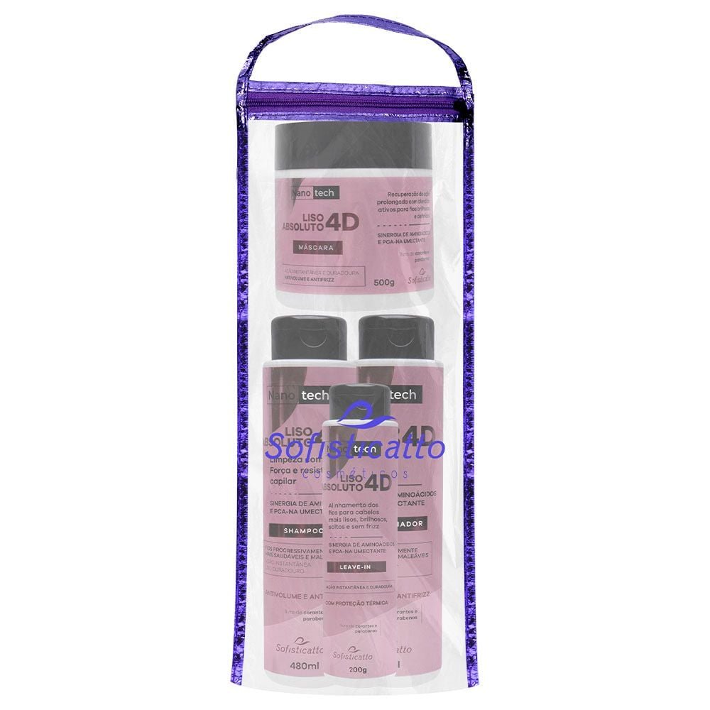 Kit Capilar Liso Absoluto 04 Itens Sofisticatto