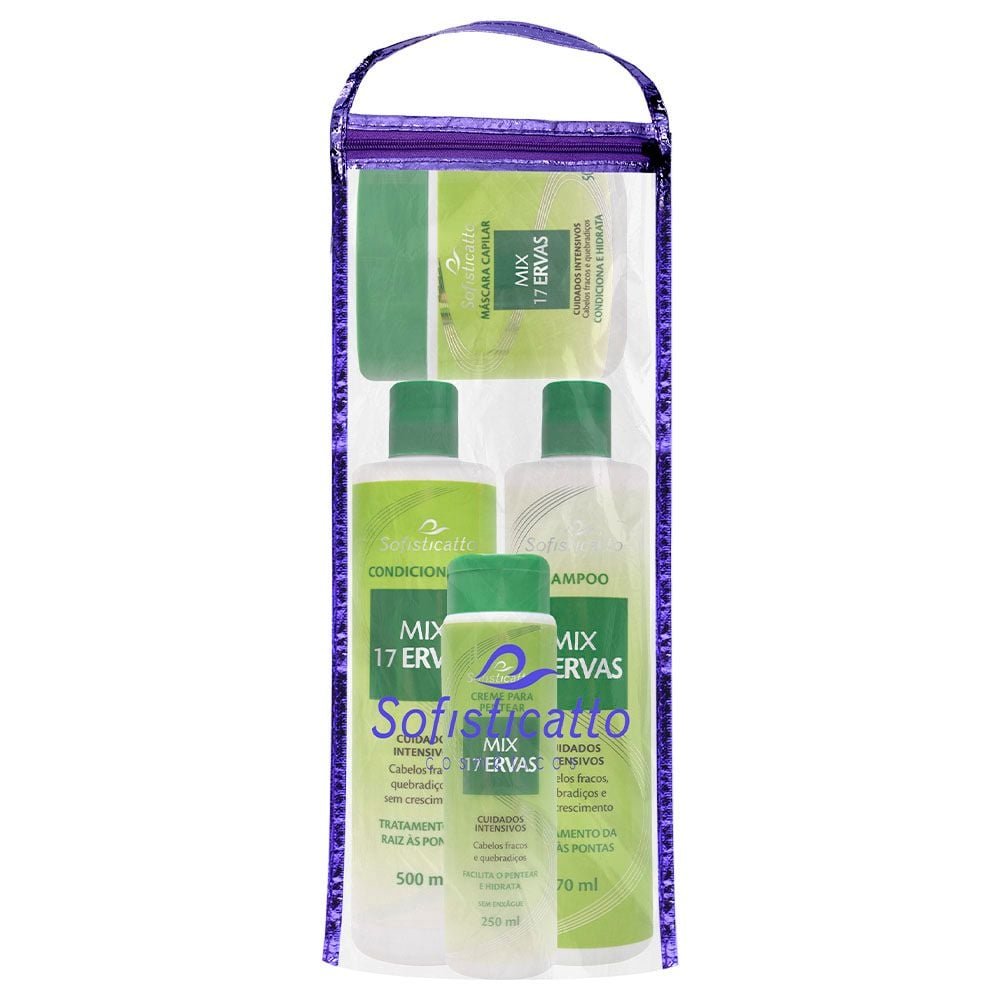 Kit Capilar Mix 17 Ervas 04 Itens Sofisticatto