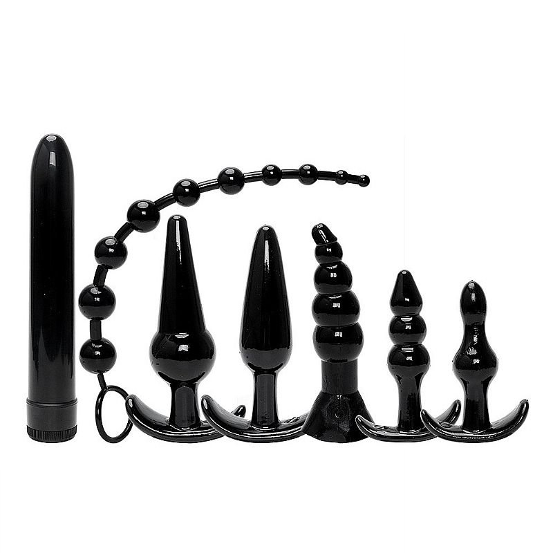 Kit com 1 Personal e 6 Plug Anal - Rosa