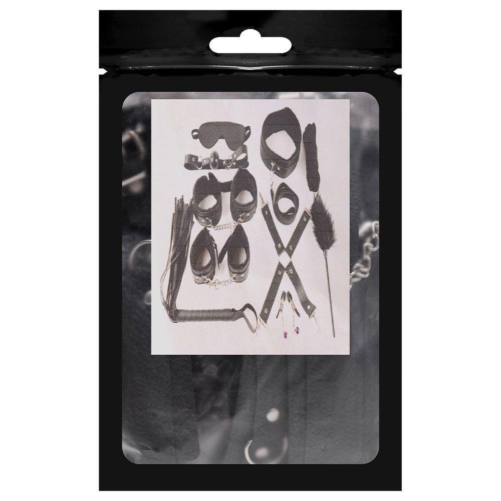 Kit Com 10 Itens Sado Erótico Bandage Sexy Import