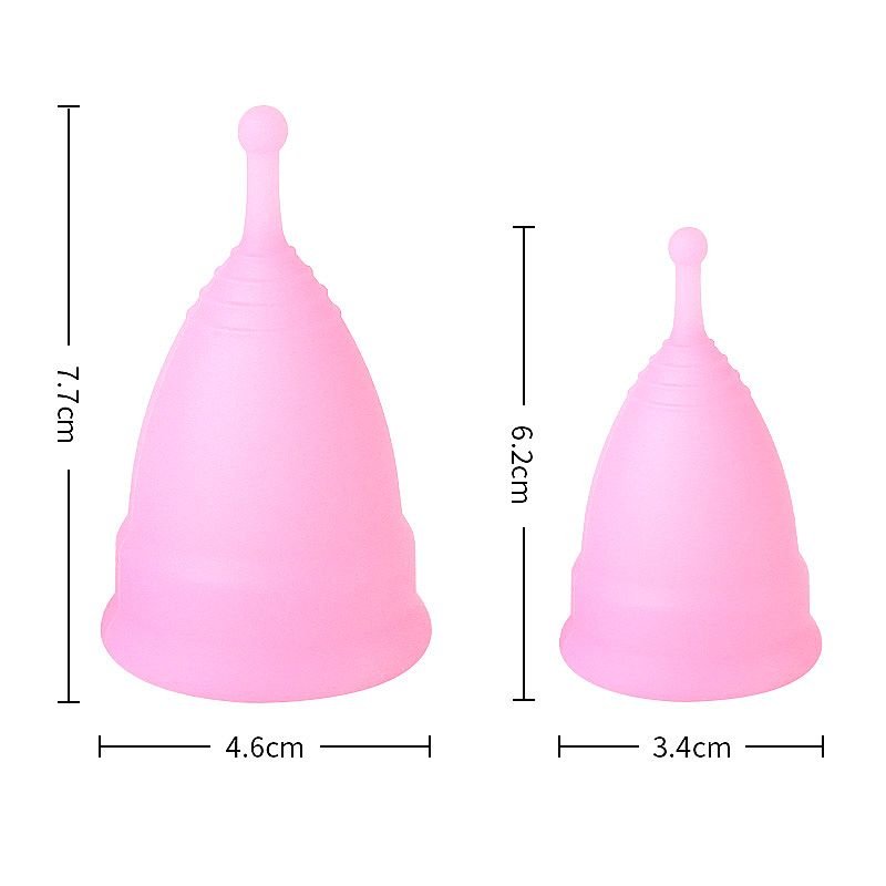 kit com 2 Coletores Menstrual de Silicone - Azul