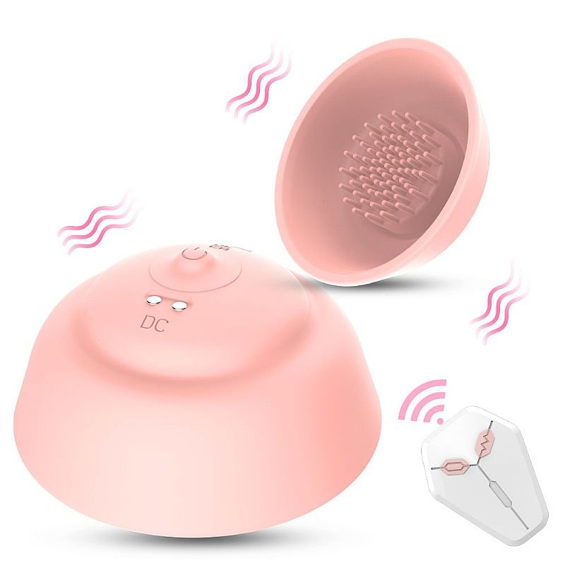 Kit com 2 - Estimulador de Mamilo com Vibração - Bege