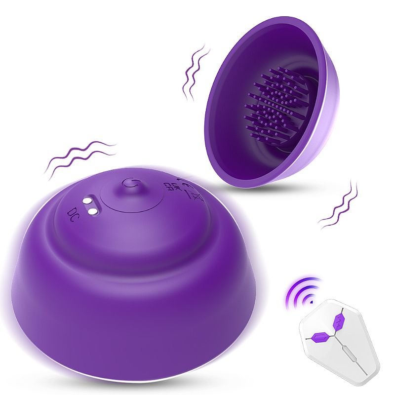 Kit com 2 - Estimulador de Mamilo com Vibração - Bege