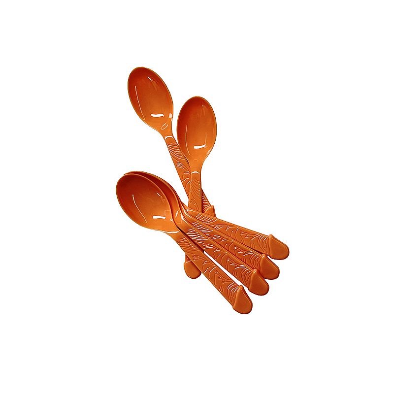 Kit com 6 Colheres em Formato de Pênis