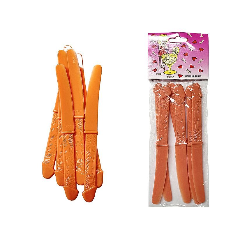 Kit com 6 Facas de Pênis