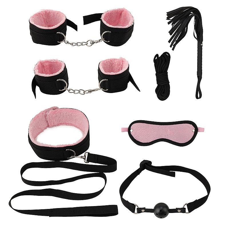 Kit com 7 Sado Erótico / Peluciado - Bandage BDSM