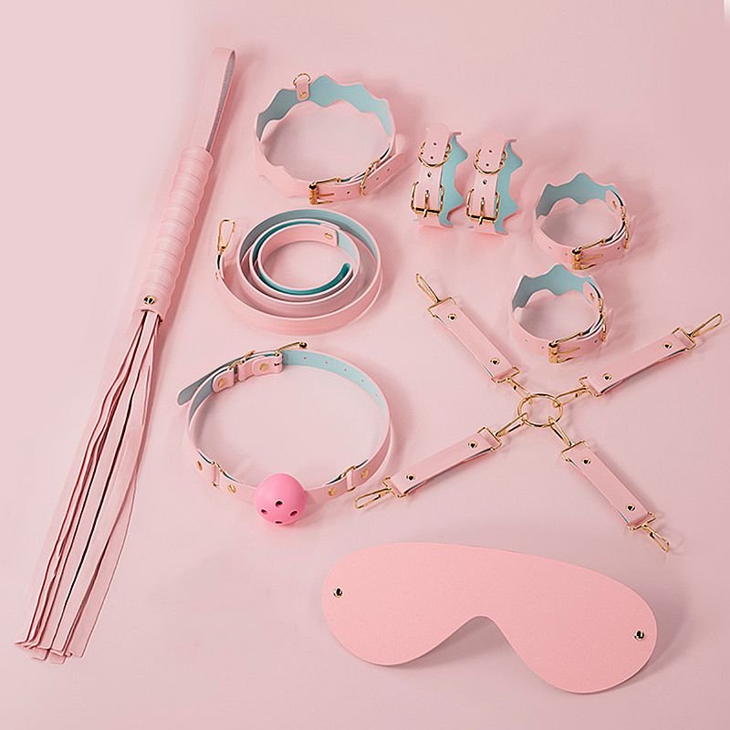 Kit com 8 Itens de Sado - Rosa