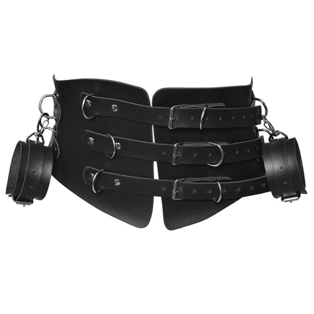 Kit Corset Com Algemas Luxo Dominatrixxx