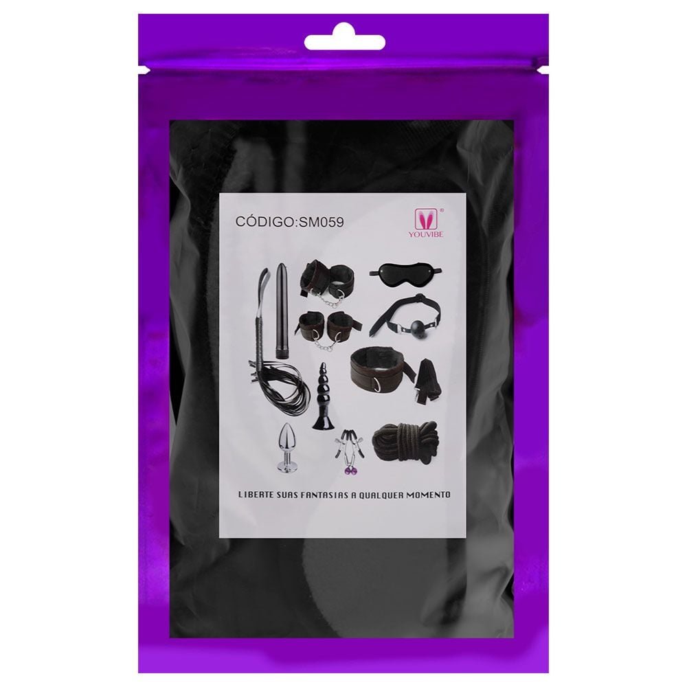 Kit De Bondage Com 11 Produtos Youvibe Vipmix