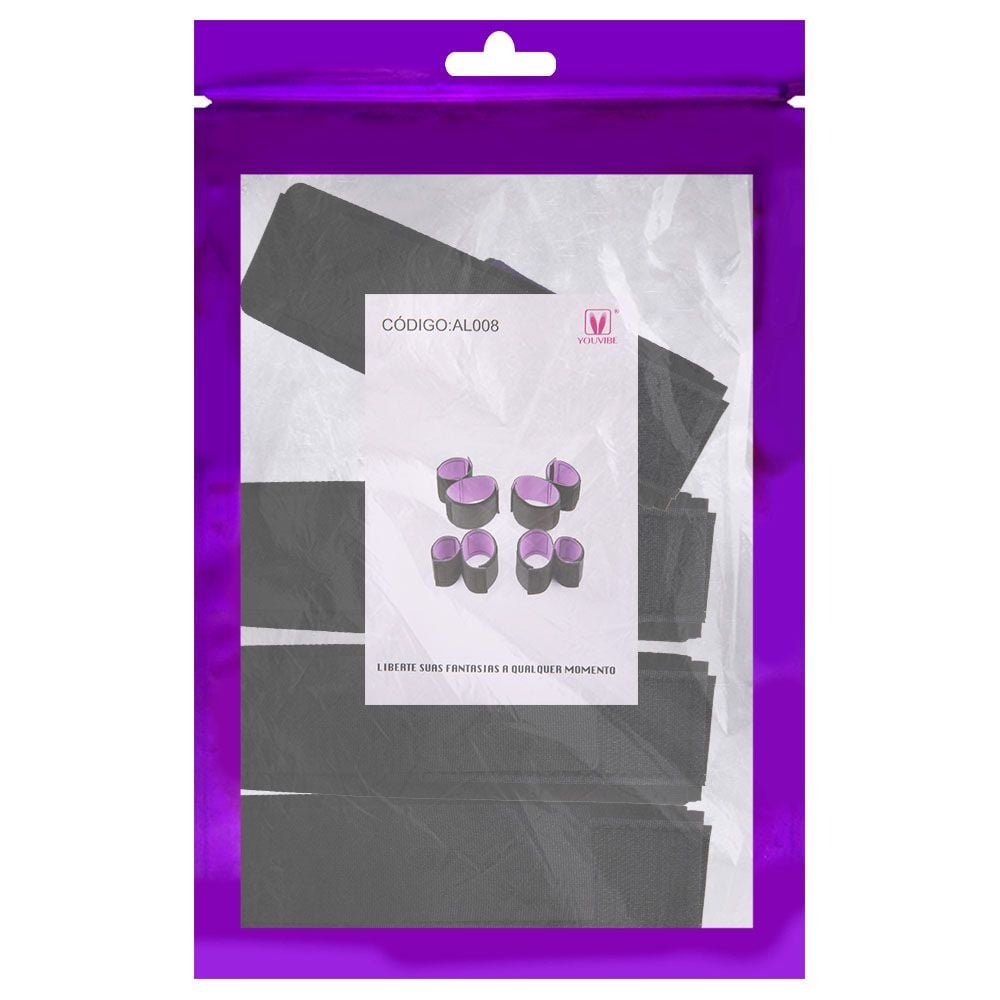 Kit De Restrição Mãos E Pés Youvibe Vipmix