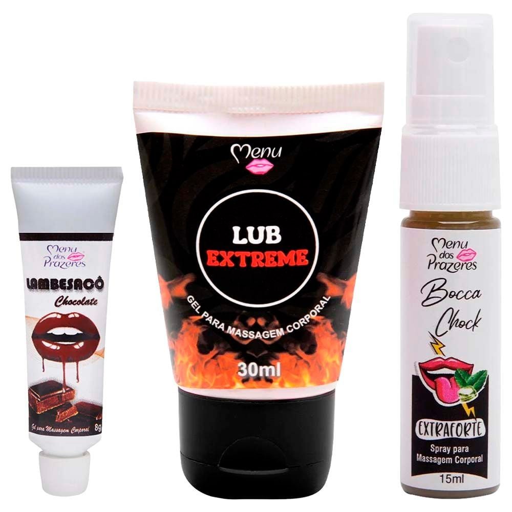 Kit De Toda Cor 03 Itens Menu Dos Prazeres