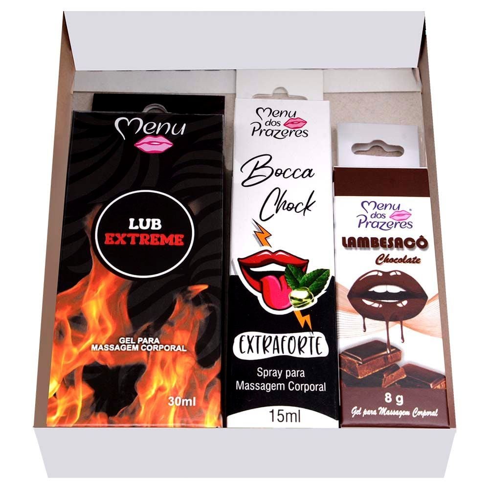 Kit De Toda Cor 03 Itens Menu Dos Prazeres