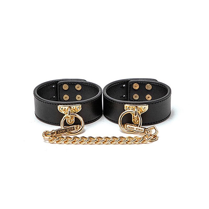 kit Maleta Sado de Luxo com Preto - Algema, Tornozeleira com Corrente,Venda e Chicote