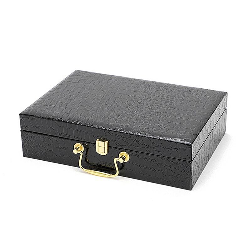 kit Maleta Sado de Luxo com Preto - Algema, Tornozeleira com Corrente,Venda e Chicote