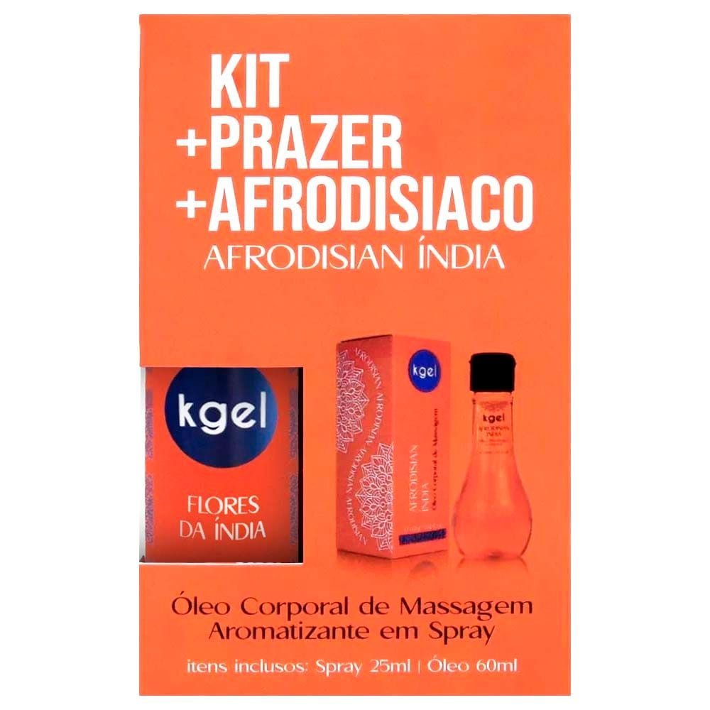 Kit Prazer Afrodisíaco óleo E Aromatizador Kgel