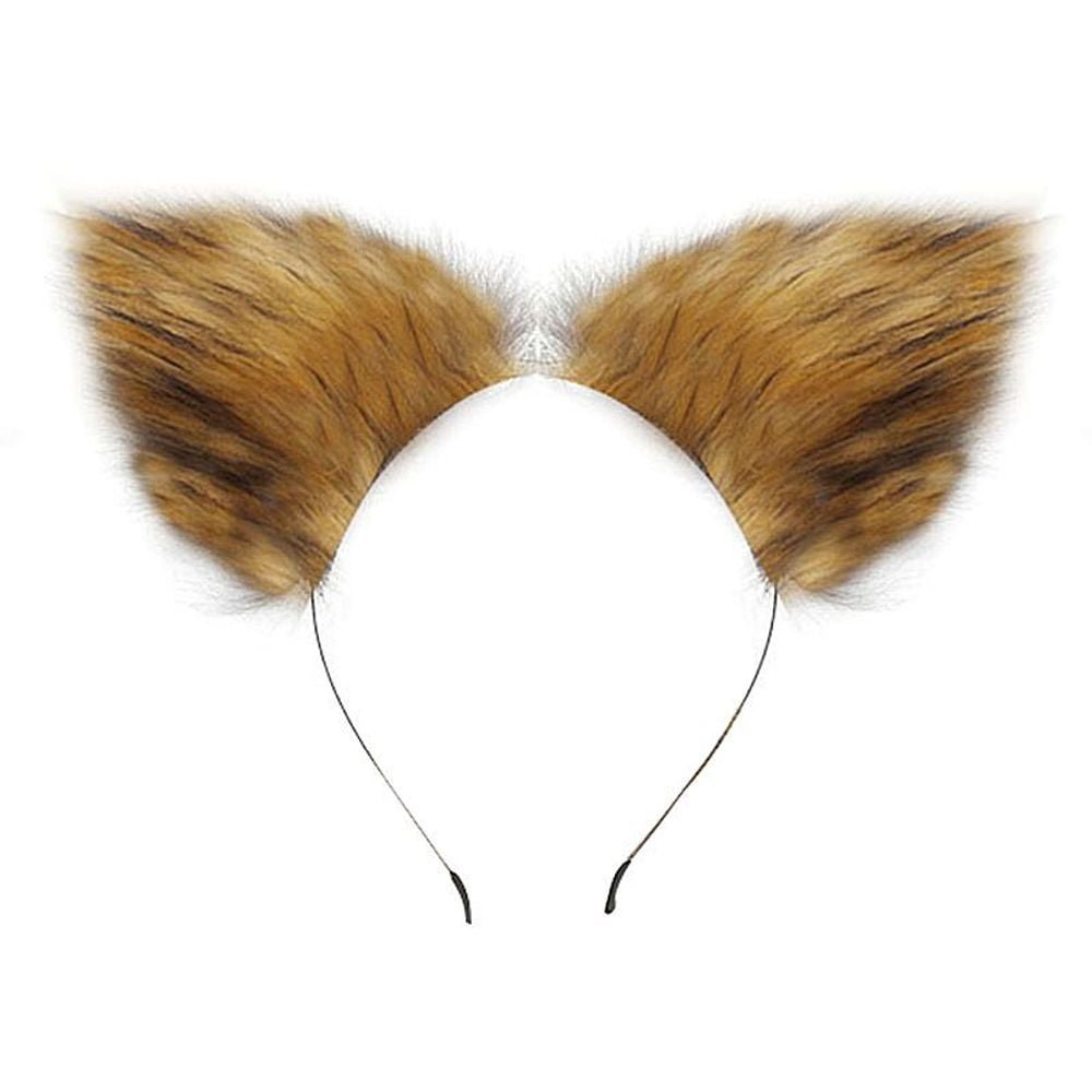 Kit Rabo De Raposa Com Tiara De Orelhas Sexy Import