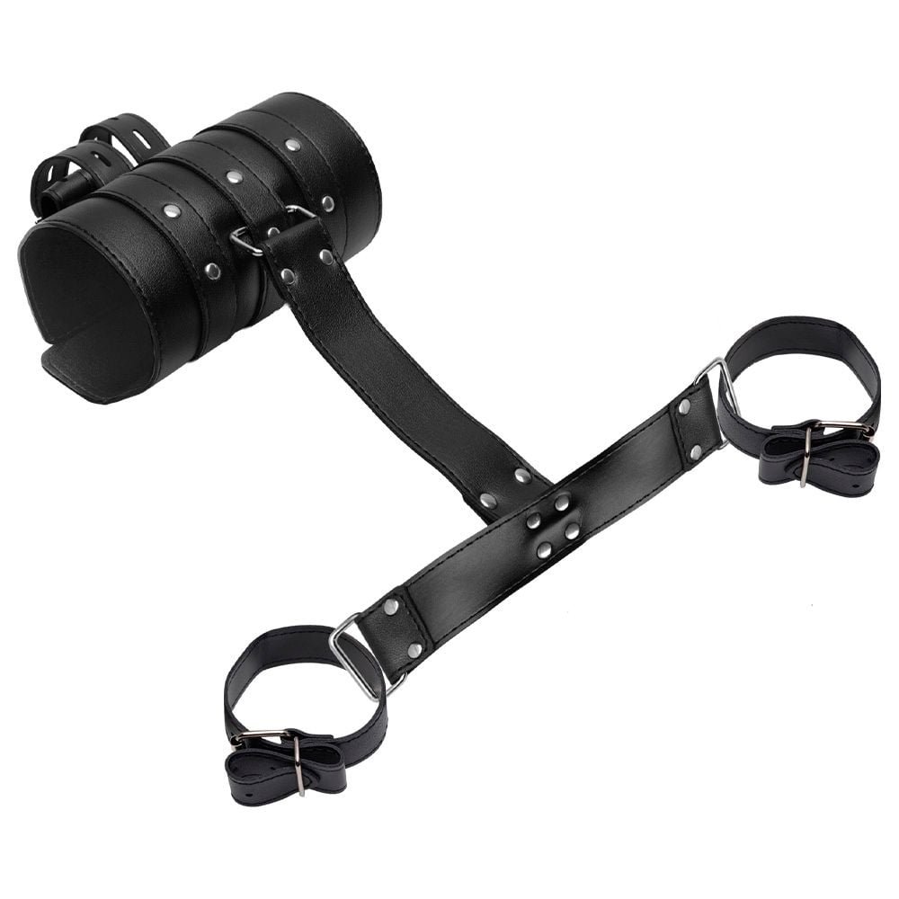 Kit Sado Algemas Bondage Couro Youvibe Vipmix