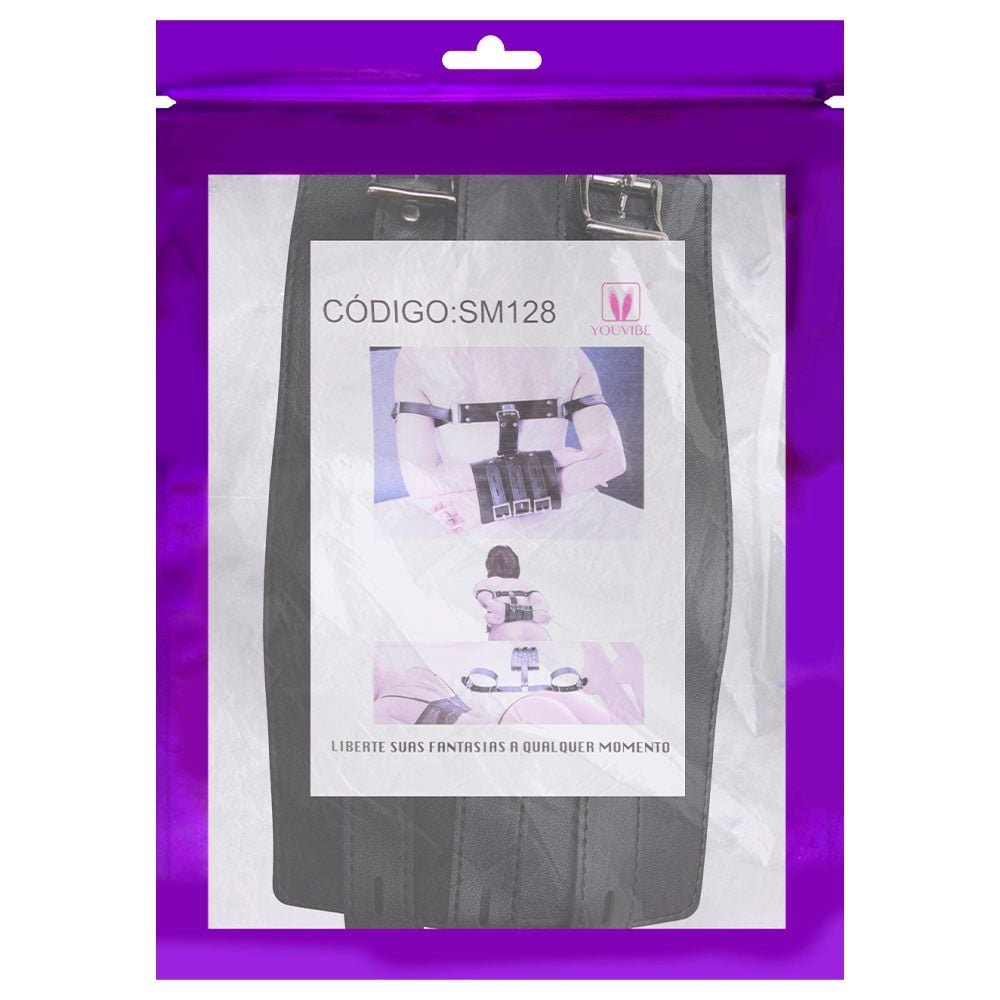 Kit Sado Algemas Bondage Couro Youvibe Vipmix