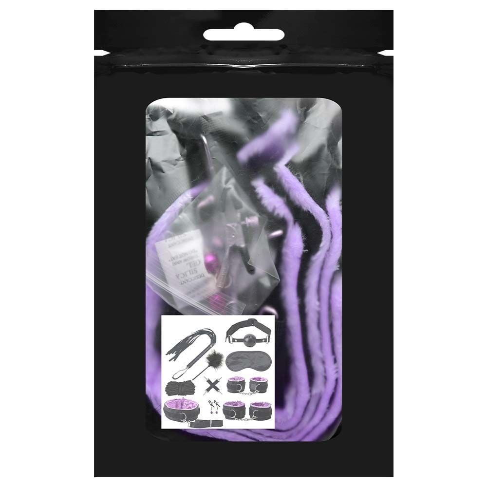 Kit Sado Black Wolf Roxo Bondage Sexy Import