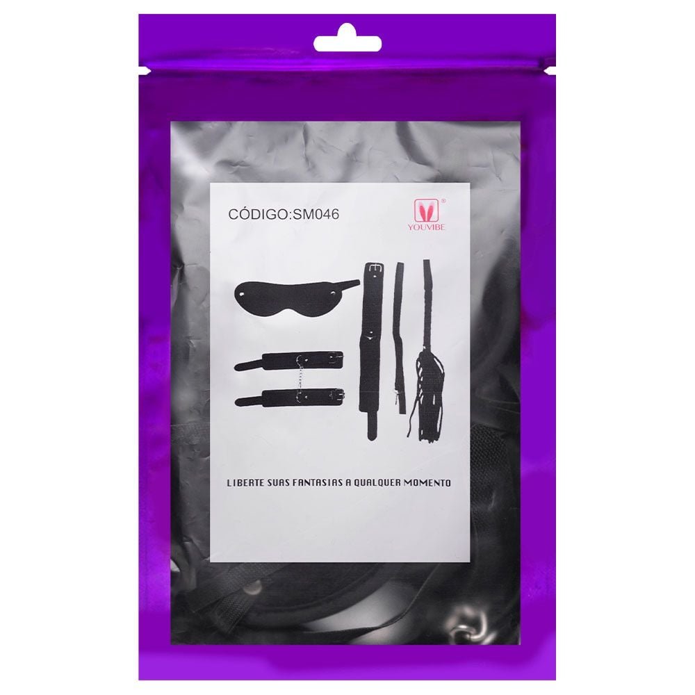 Kit Sado Bondage 5 Itens Youvibe Vipmix