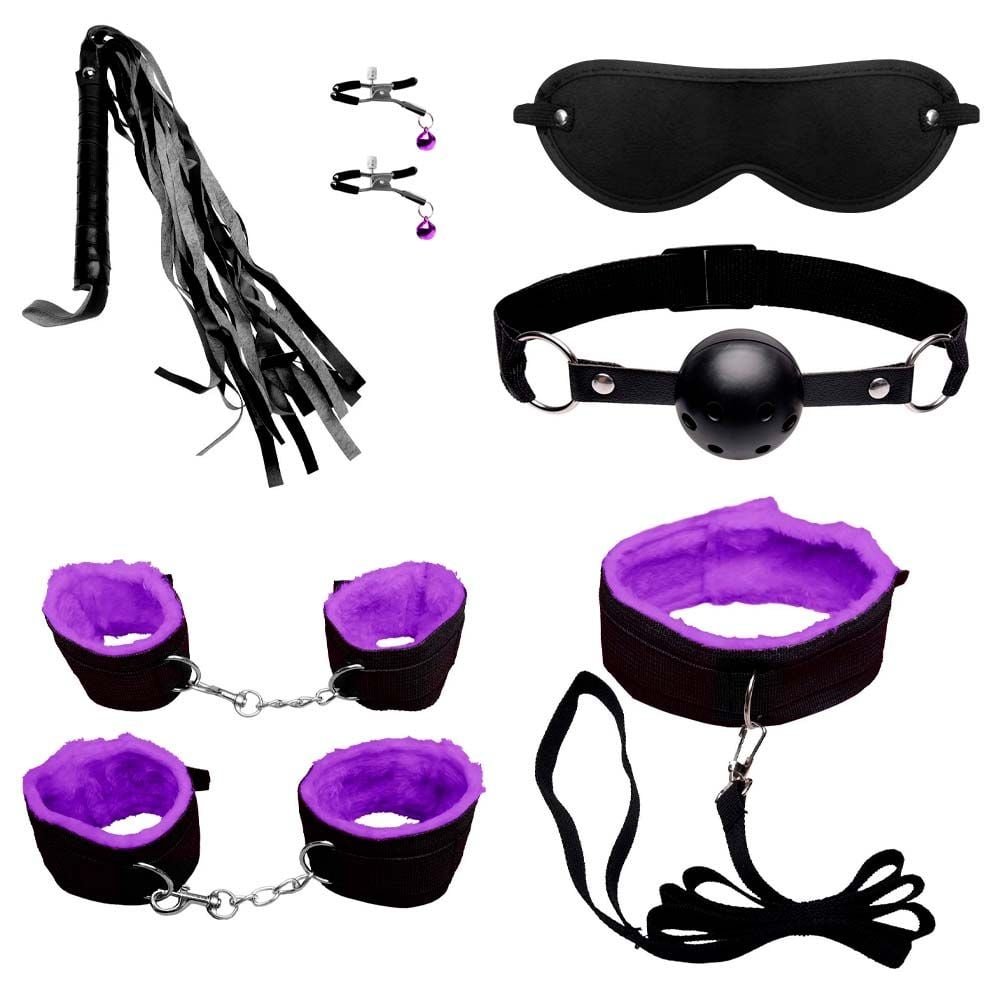 Kit Sado Bondage 7 Itens Pelúcia Youvibe Vipmix