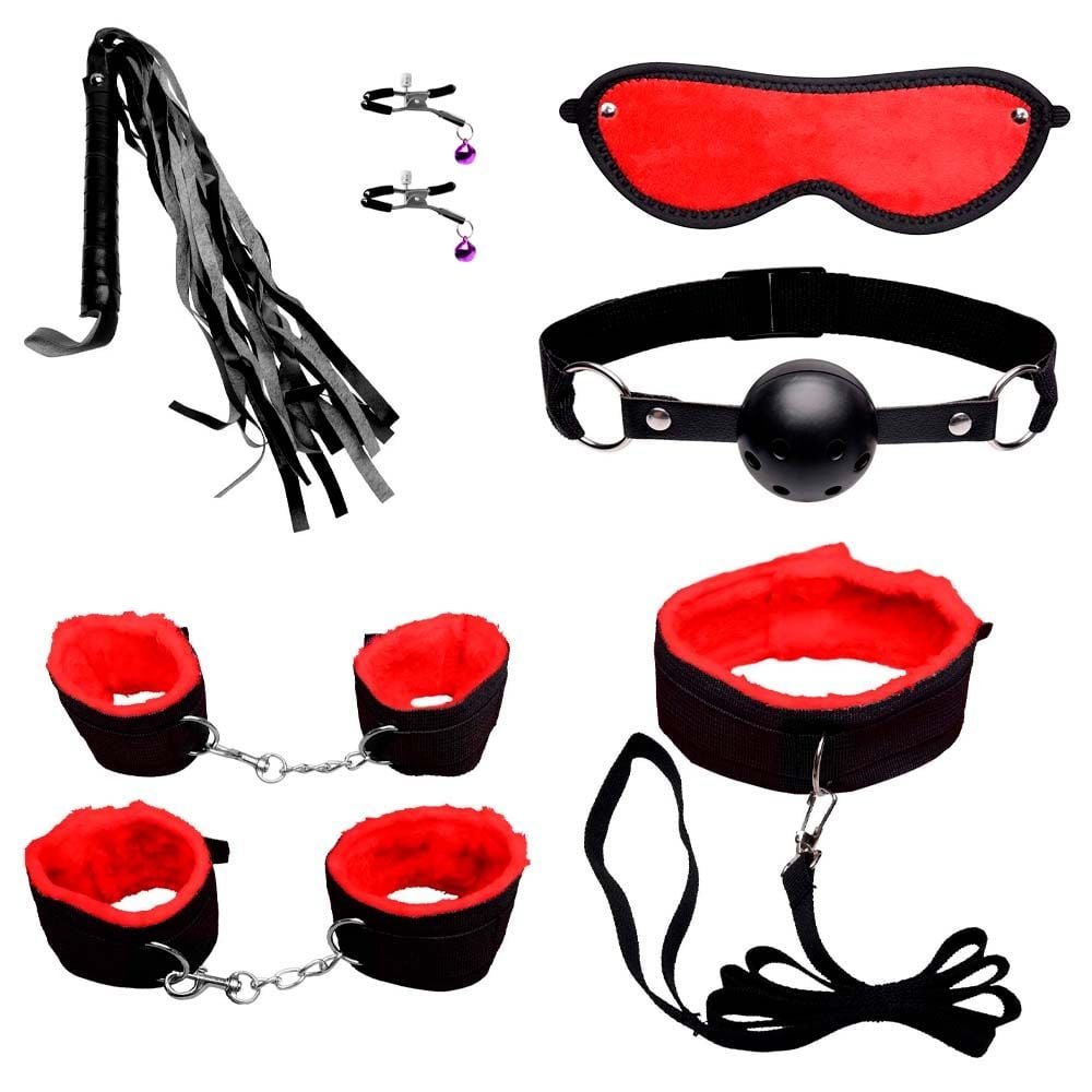 Kit Sado Bondage 7 Itens Pelúcia Youvibe Vipmix