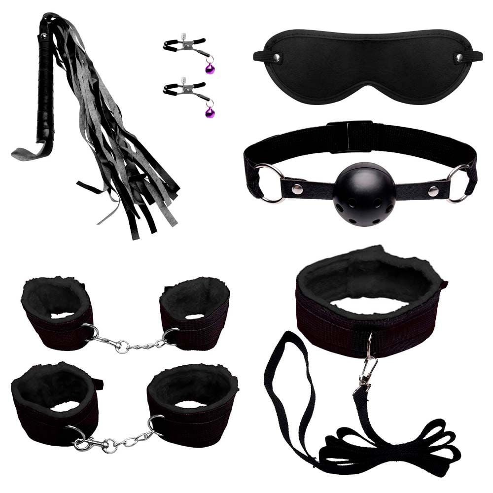 Kit Sado Bondage 7 Itens Pelúcia Youvibe Vipmix