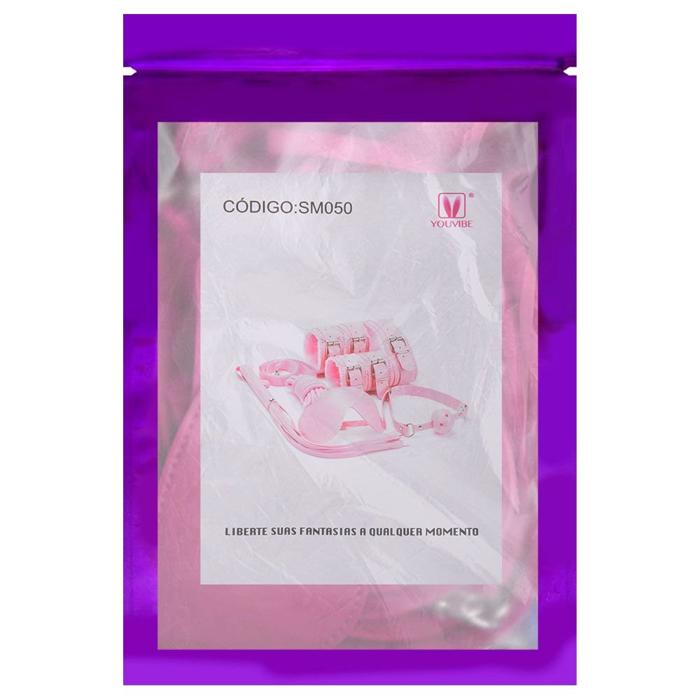 Kit Sado Bondage 7 Itens Peluciado Youvibe Vipmix