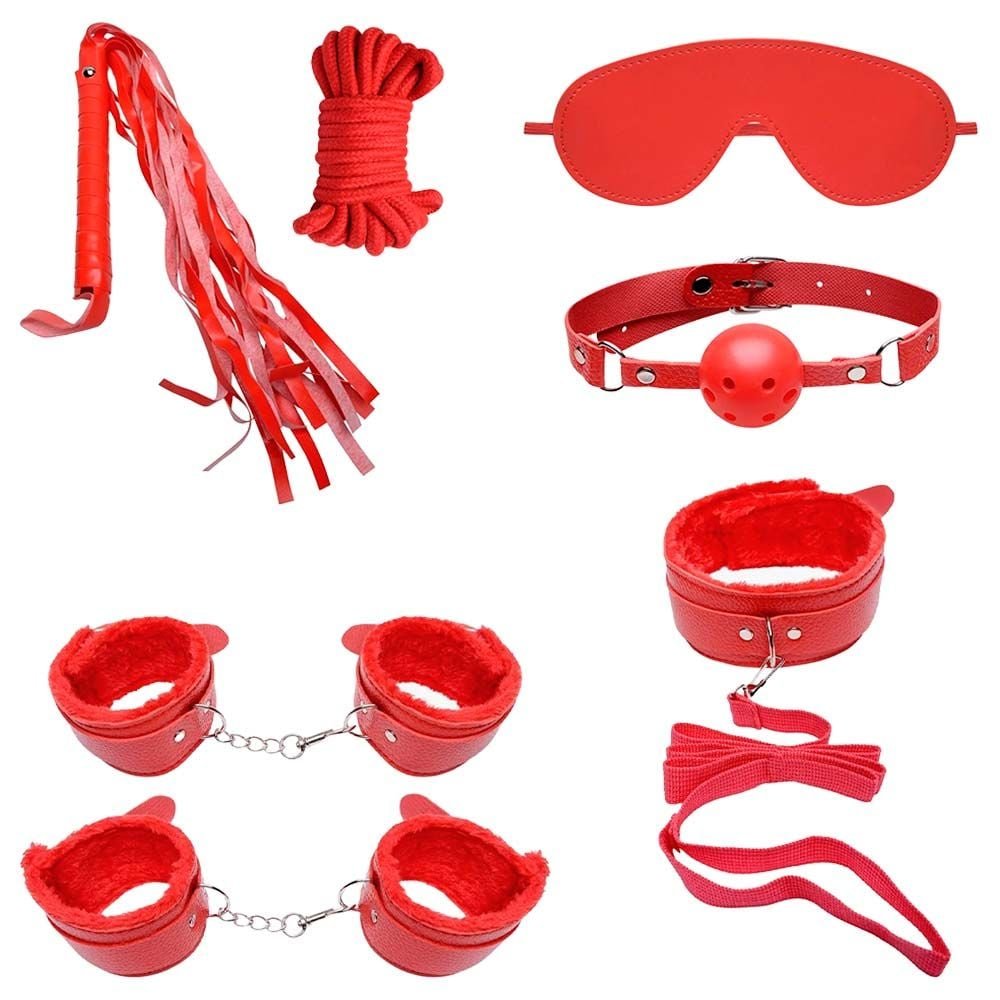 Kit Sado Bondage 7 Itens Peluciado Youvibe Vipmix