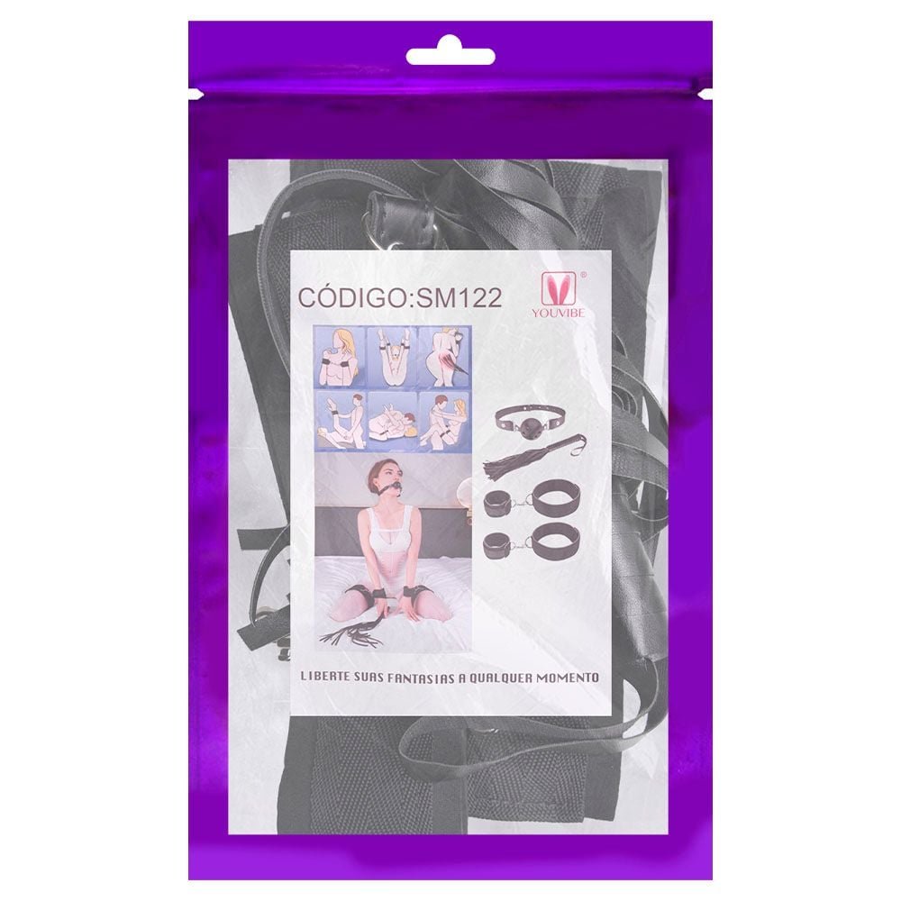 Kit Sado Bondage Com 04 Produtos Youvibe Vipmix