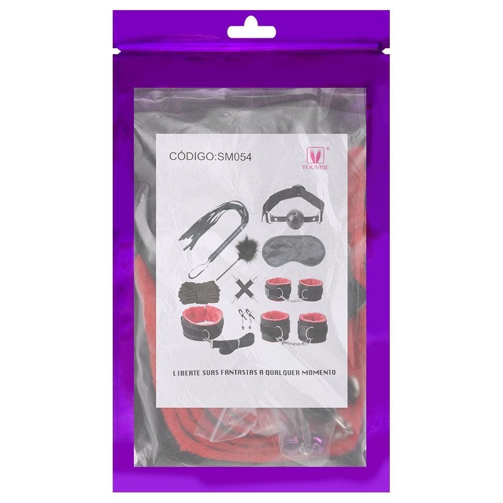 Kit Sado Bondage Com 10 Itens Youvibe Vipmix