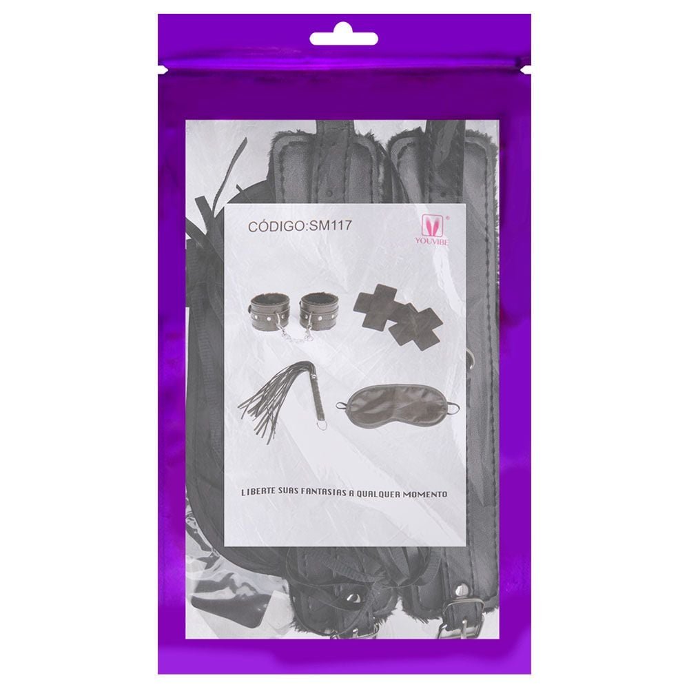 Kit Sado Bondage Com 4 Produtos Youvibe Vipmix