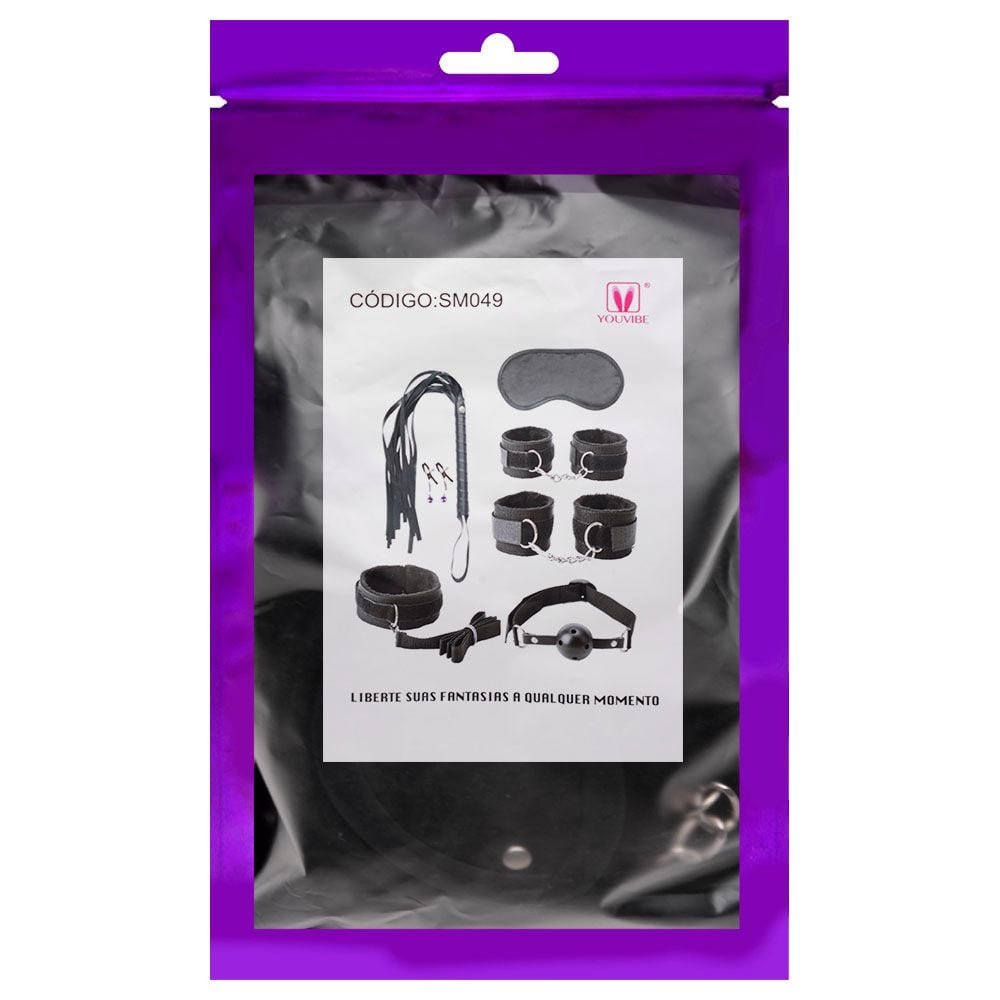Kit Sado Bondage Com 7 Produtos Youvibe Vipmix