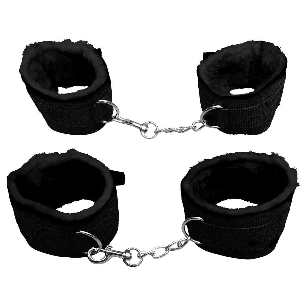Kit Sado Bondage Preto 7 Itens Sexy Import
