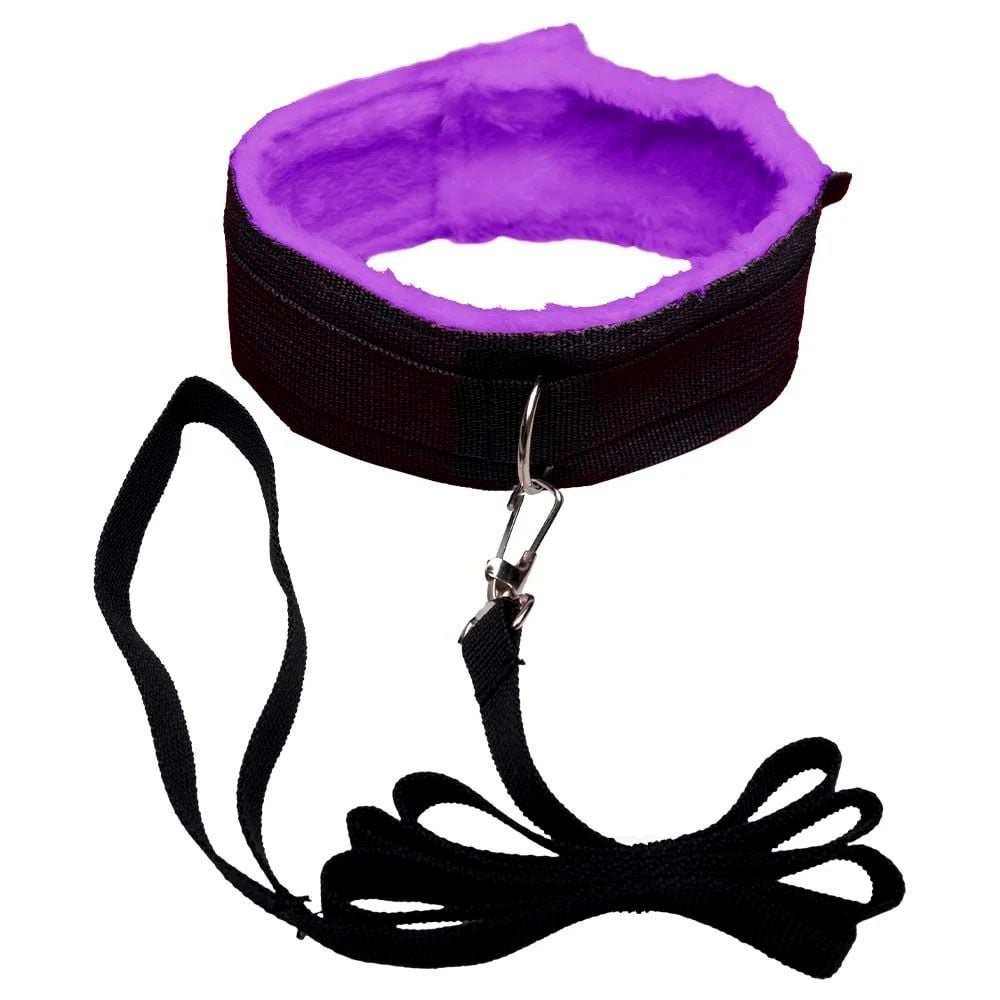 Kit Sado Bondage Roxo 7 Itens Sexy Import
