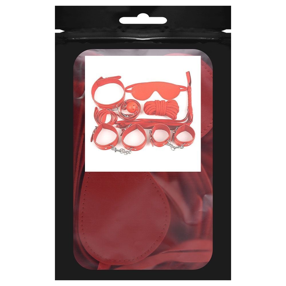 Kit Sado Bondage Sexy Vermelho Sexy Import