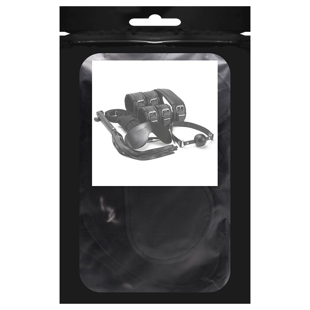 Kit Sado Erótico Bondage 3 Preto Sexy Import