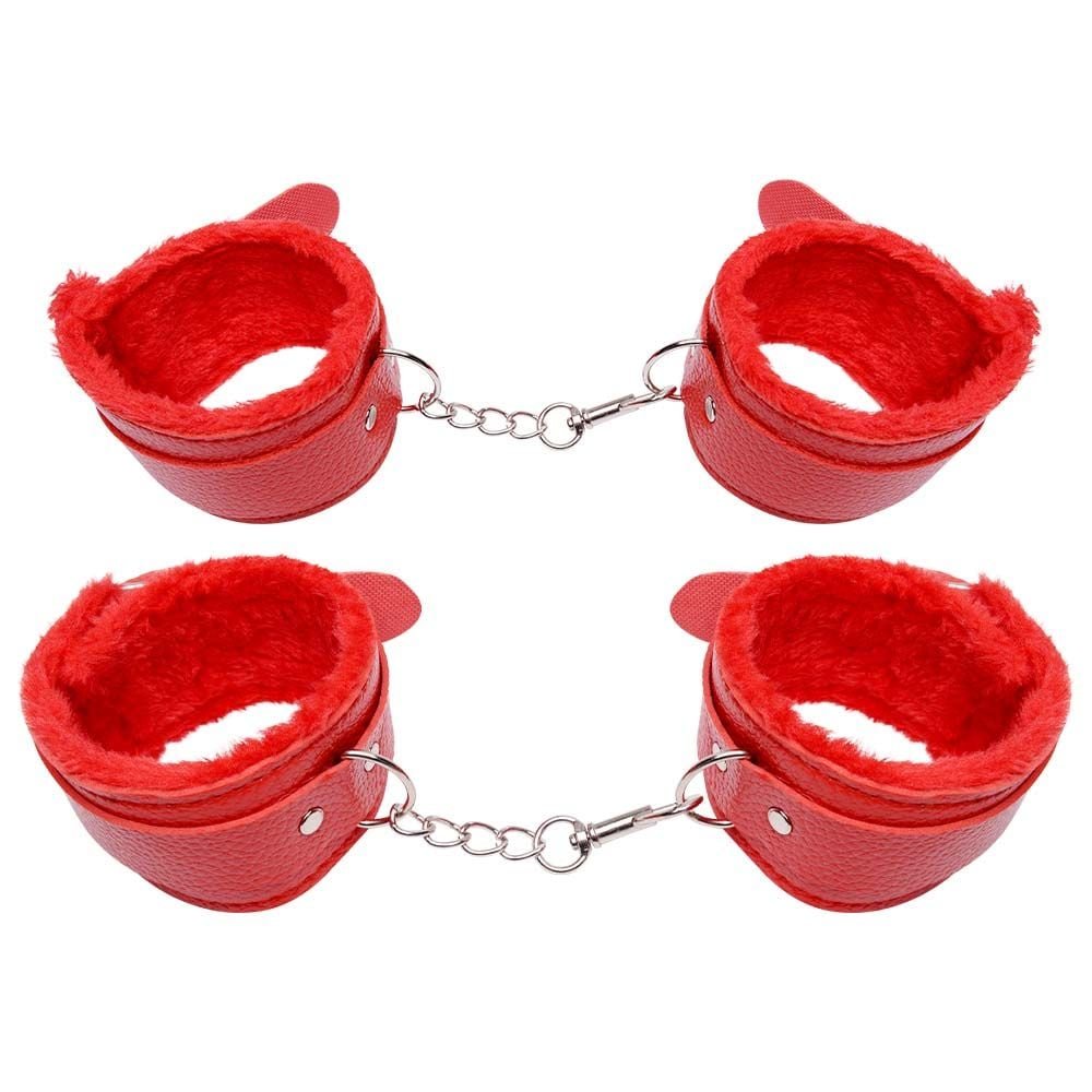 Kit Sado Erótico Bondage 3 Vermelho Sexy Import