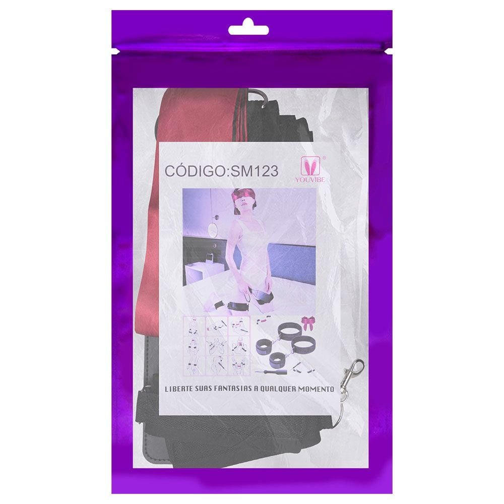 Kit Sado Venda Bondage 04 Produtos Youvibe Vipmix