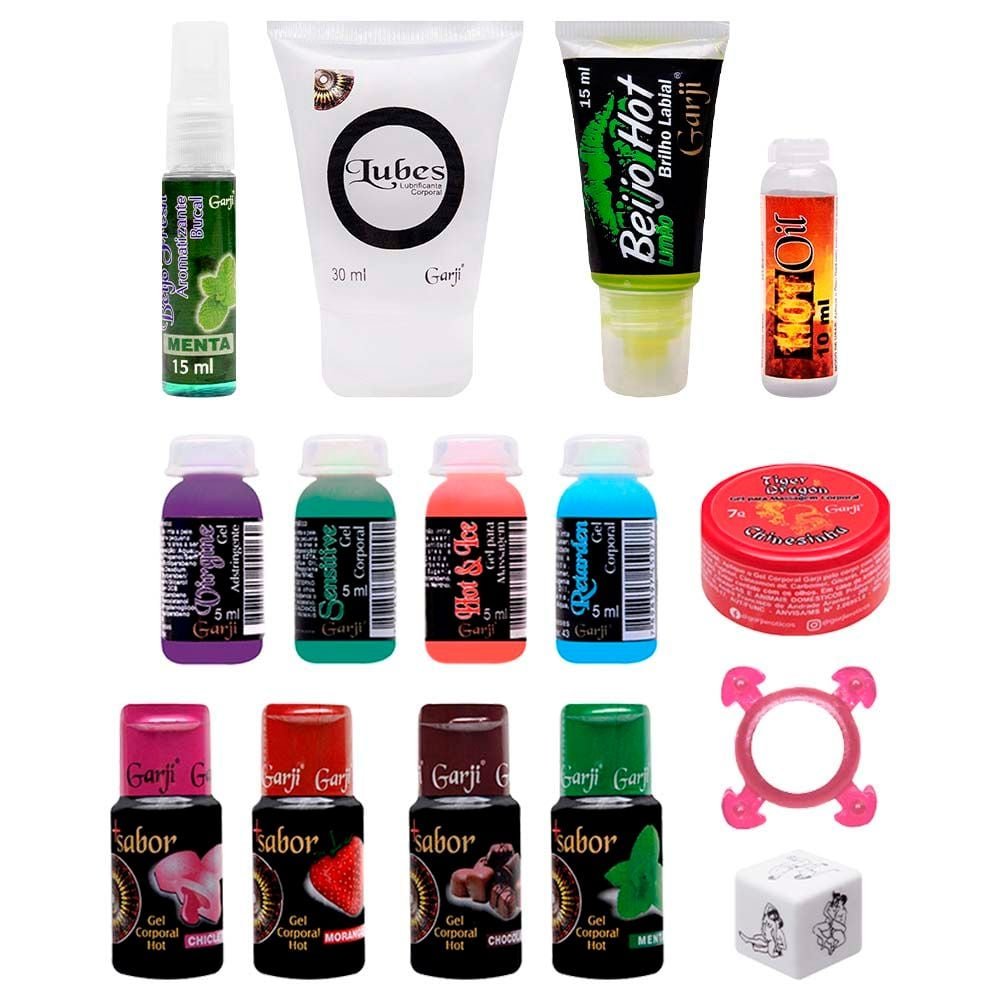 Kit Sensual 2 Com 15 Itens Garji