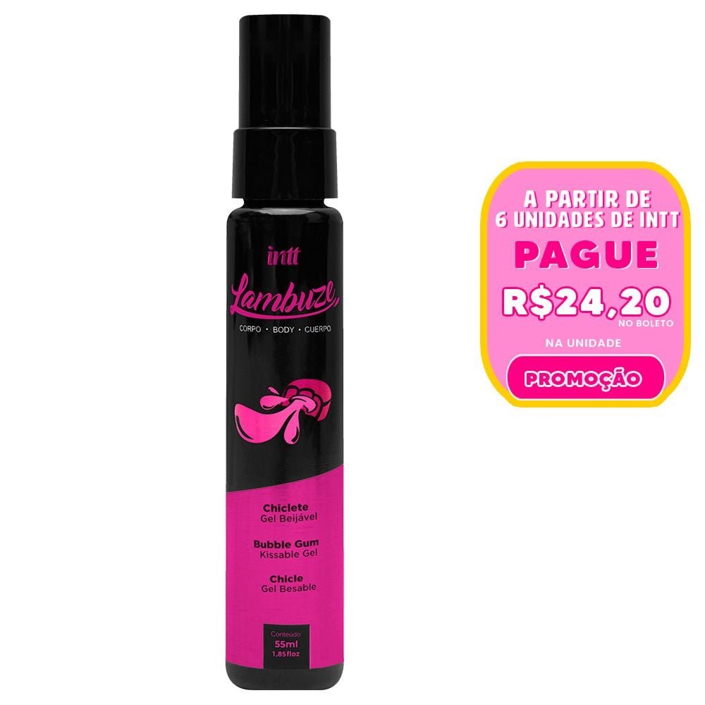 Lambuze Gel Beijável Com Efeito Quente 55ml Intt
