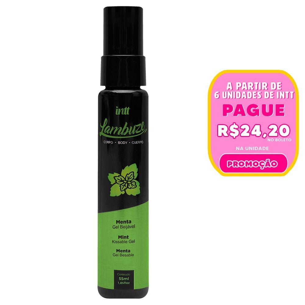 Lambuze Gel Beijável Com Efeito Quente 55ml Intt