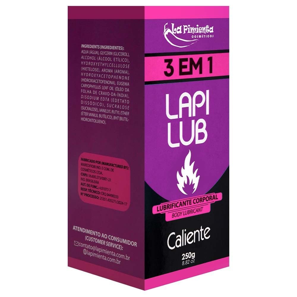 Lapi Lub 3 Em 1 Caliente 250g La Pimienta