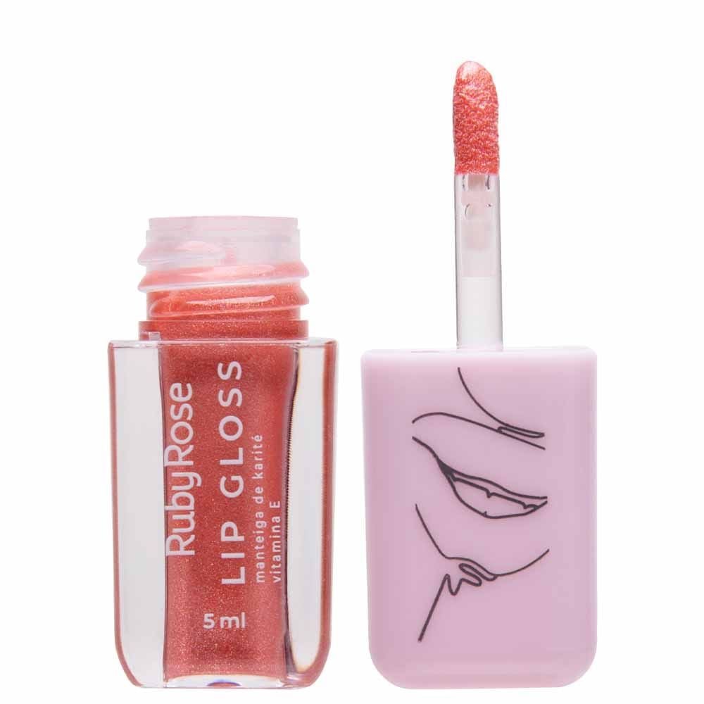Lip Gloss Brilho Vitamina E 5ml Ruby Rose
