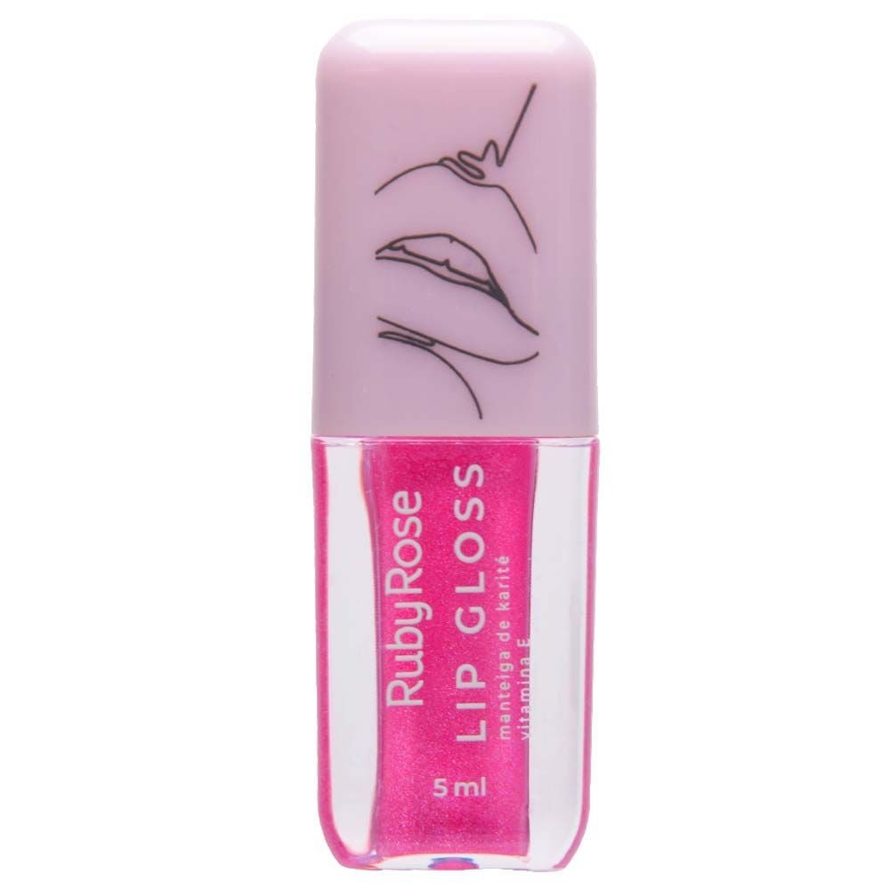 Lip Gloss Brilho Vitamina E 5ml Ruby Rose