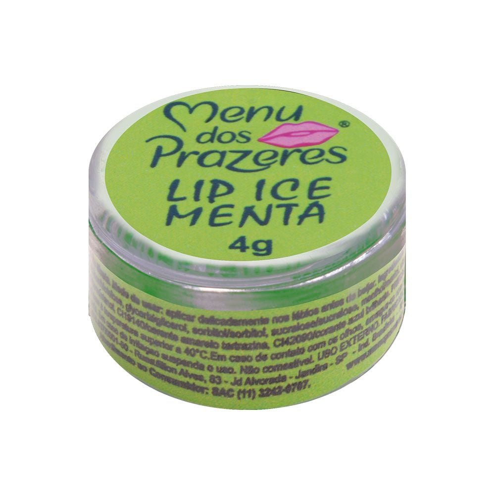 Lip Ice Bala Em Gel Sexo Oral 4g Menu Dos Prazeres