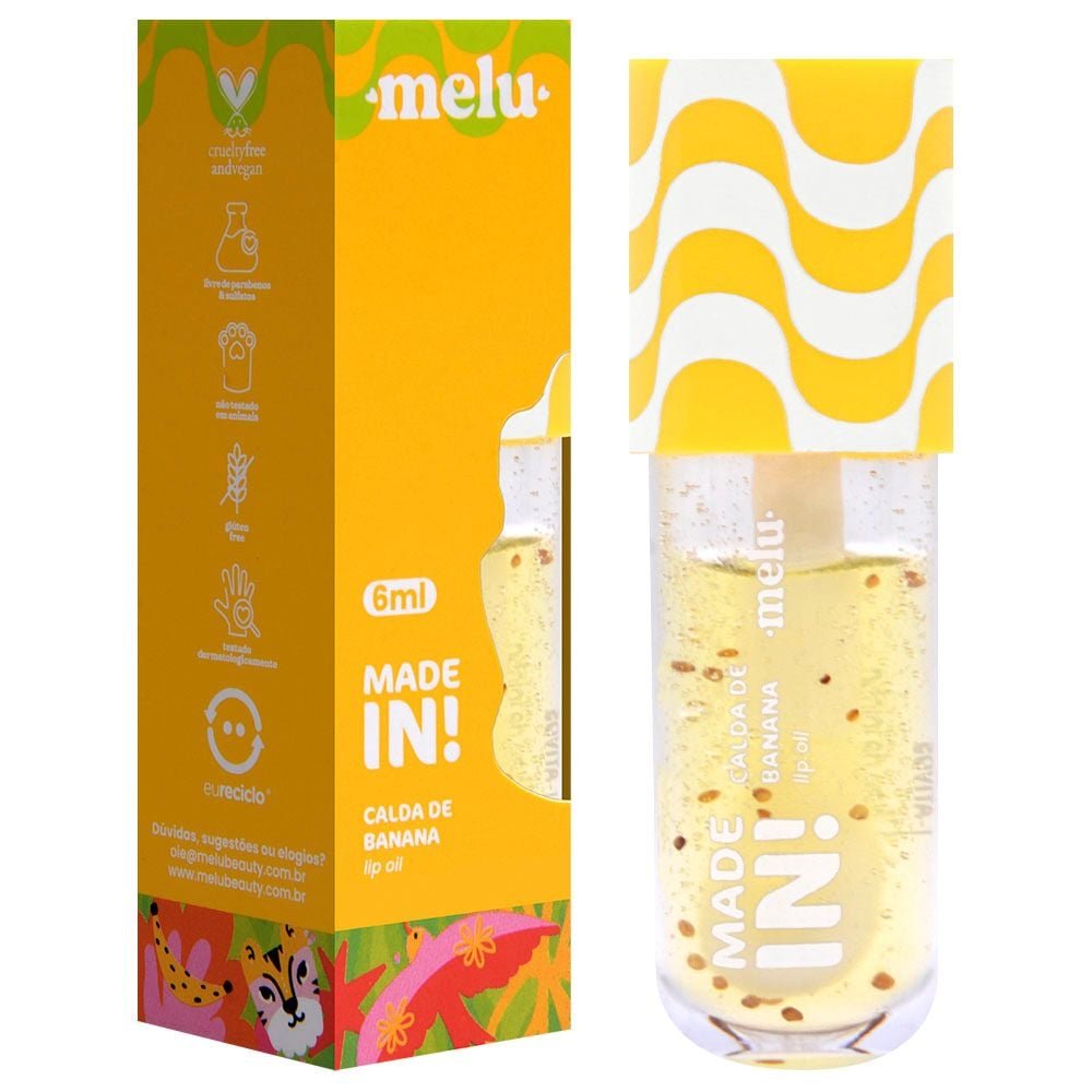 Lip Oil Calda De Banana Made In 6ml Melu