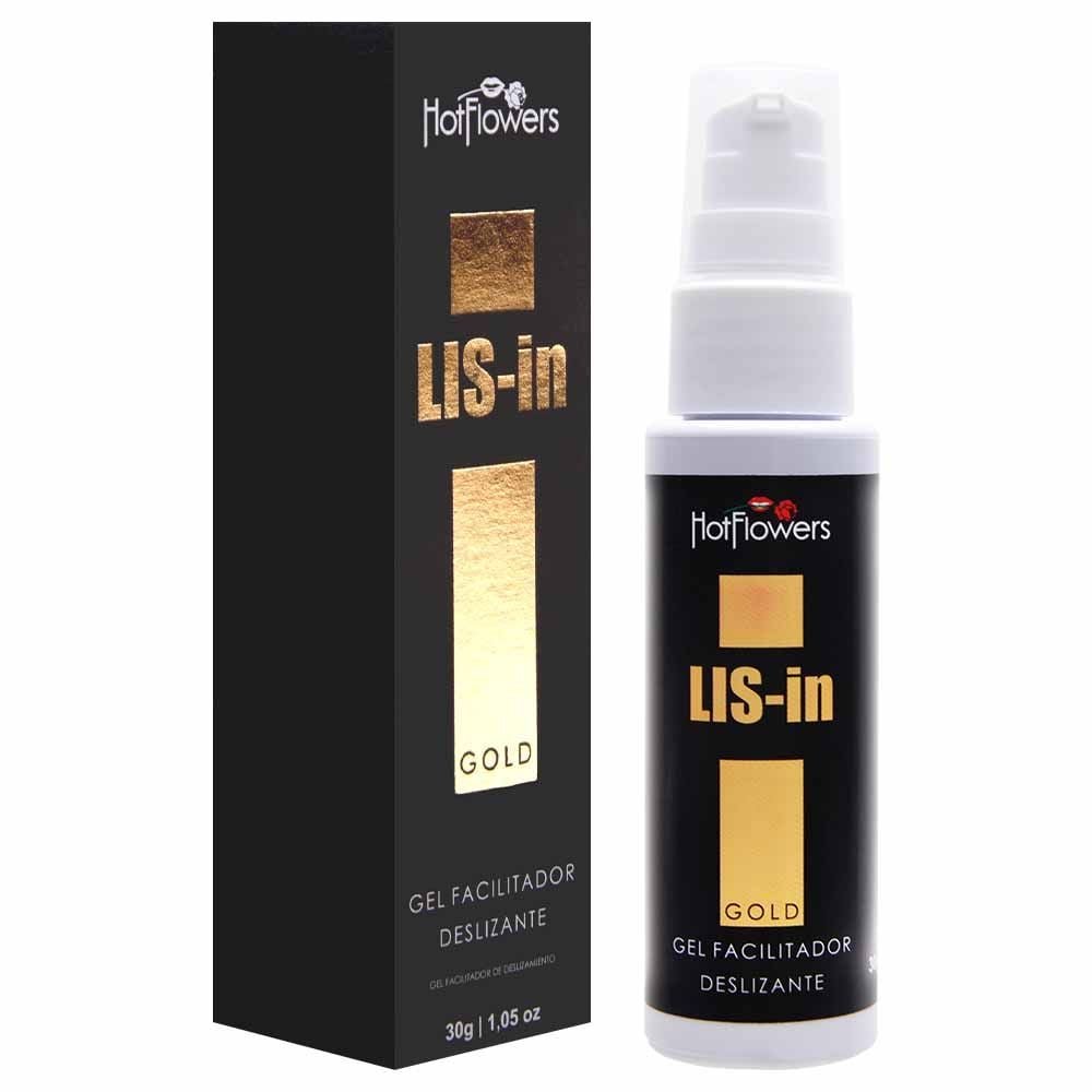 Lis-in Gold Gel Anal Facilitador 30g Hot Flowers